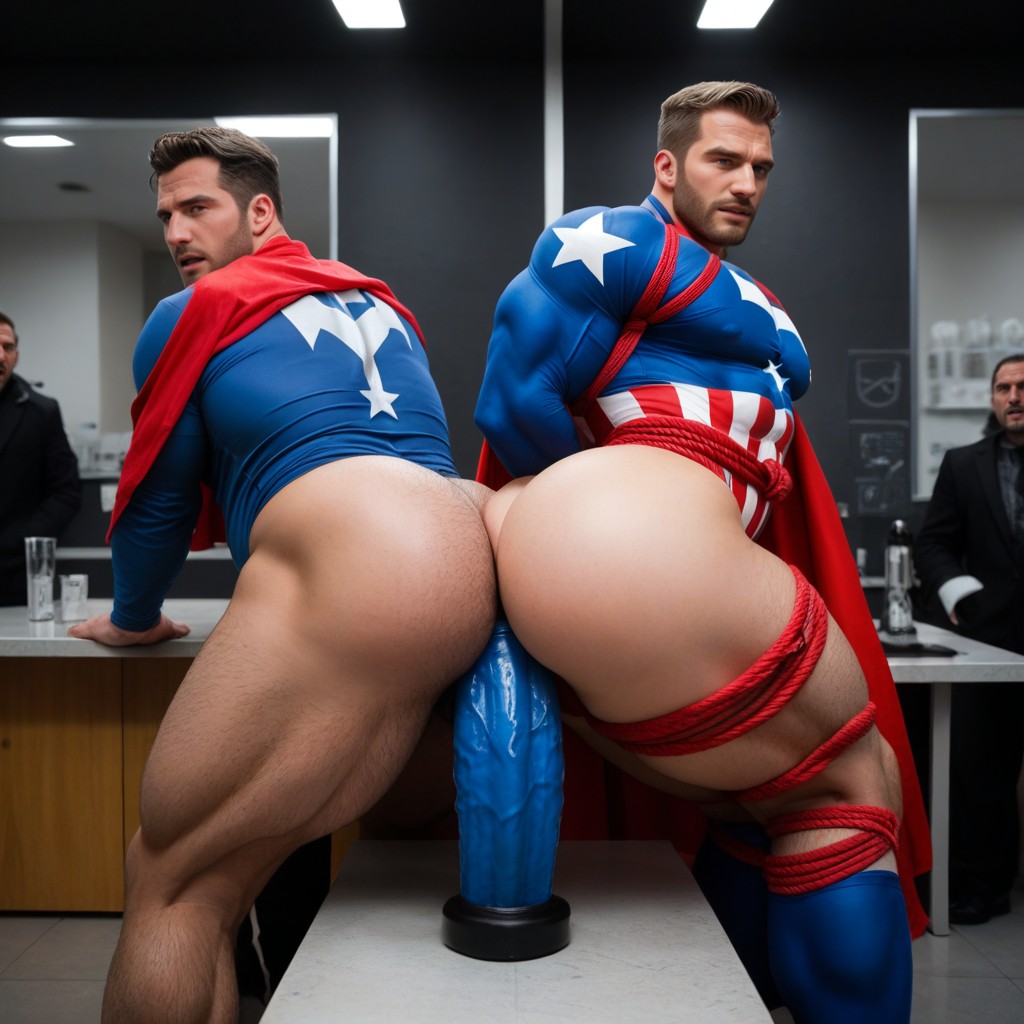 Brunette, Large Ass, And Superman AI Gay Porn