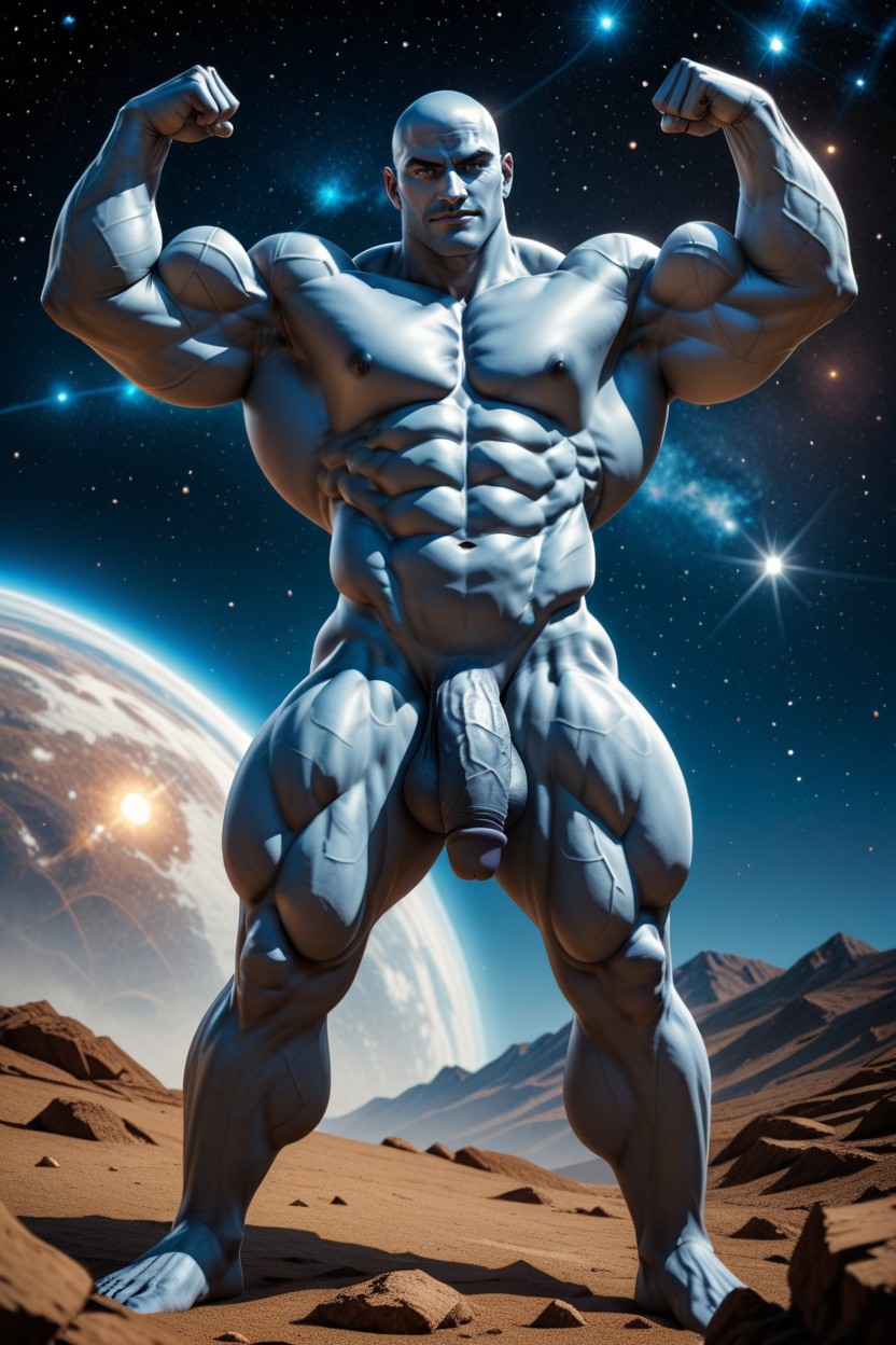 Hyper-realistic Skin Texture, Grande, Deeply Etched -pack Abs Porno IA gay