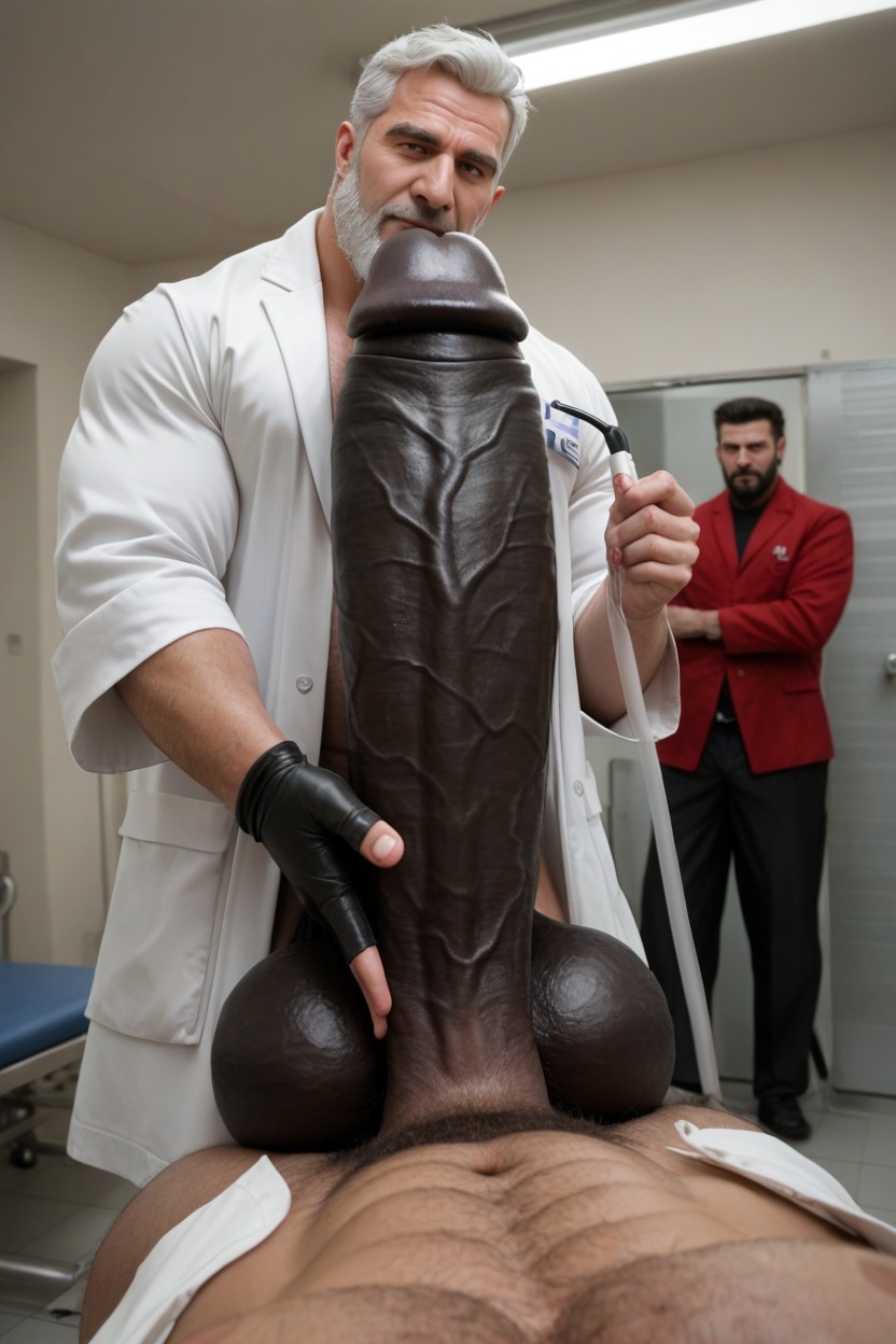 Medical Exam, Doctor Wearing Latex Gloves, 地牢 AI同性戀黃片