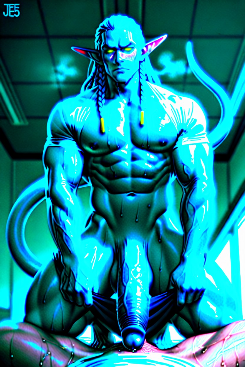 Huge Muscular, Steam, Jake Sully From Avatar AI Gay Porn