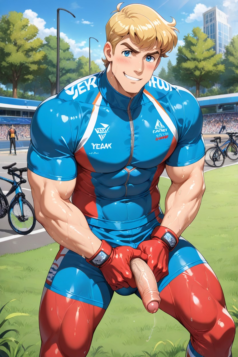 Pecs, Extra Long Foreskin, Simple Line Art Style AI同性恋黄片