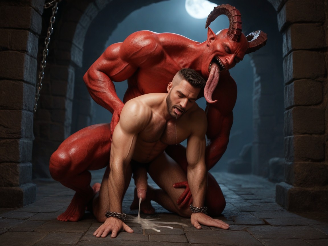 Closed Eyes, Man Stomach Bulged, Meaty Ass Porno IA gay