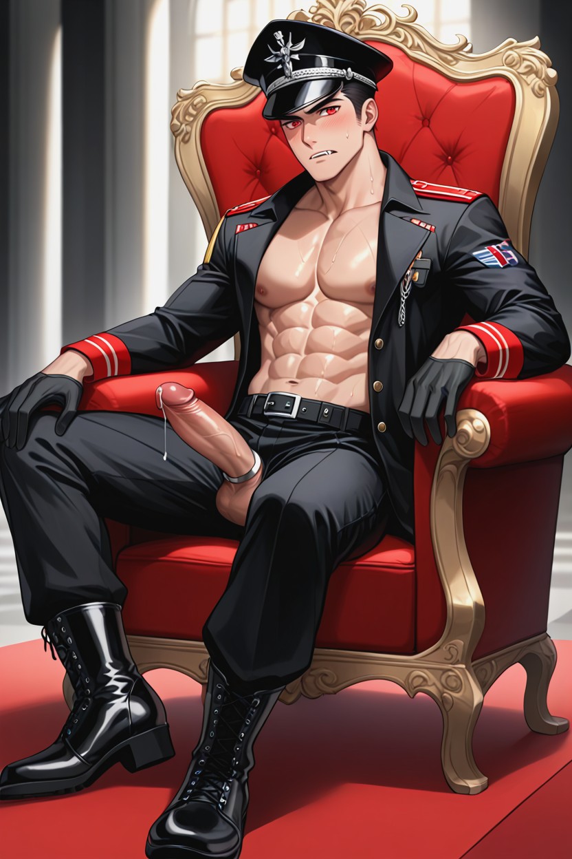 Hard Penis, Precum, Serious Expression AI同性恋黄片