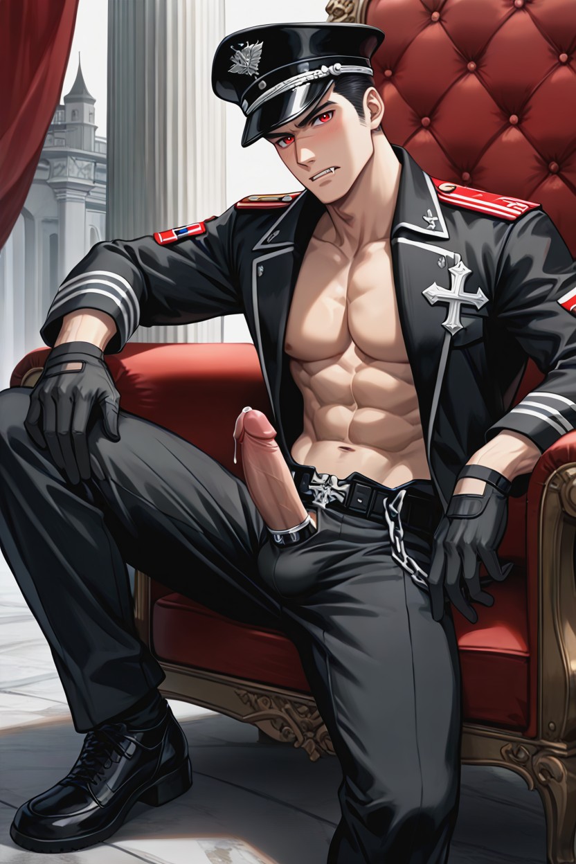 Black Pants, Long Sleeves, Intense Blushing Porno IA gay