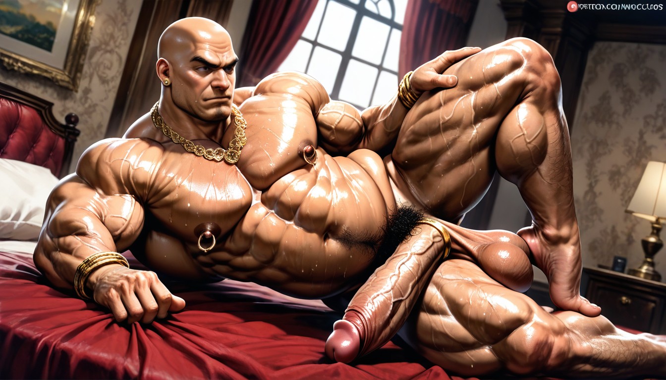 No Hair On Pubes, No Moustache, Muscular Pecs Pornografia gay com IA