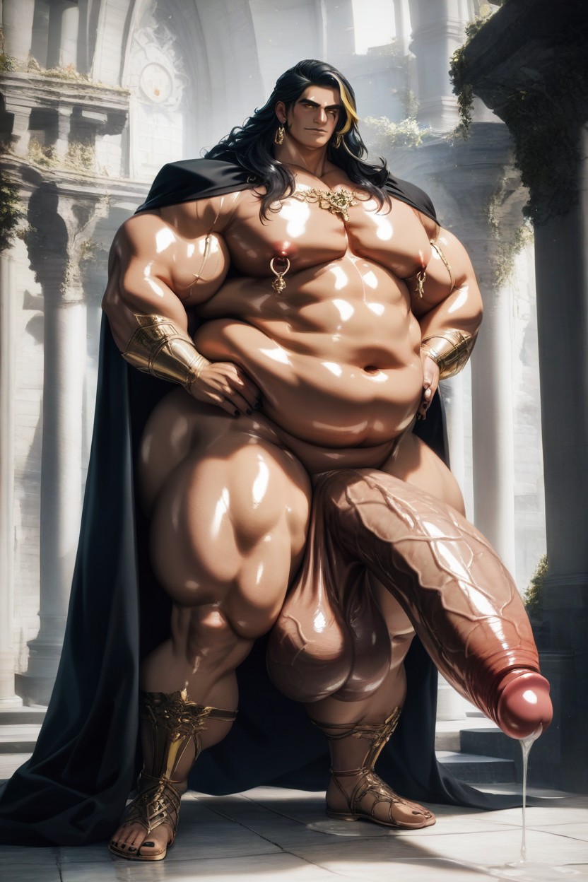 Polla Larga, Femine Face, Flabby Pecs Porno gay IA