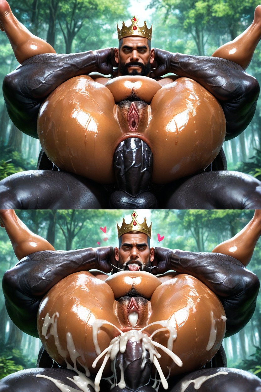 Hyper Anal Fluid, 안에다 싸다, Bearded 게이 AI 포르노