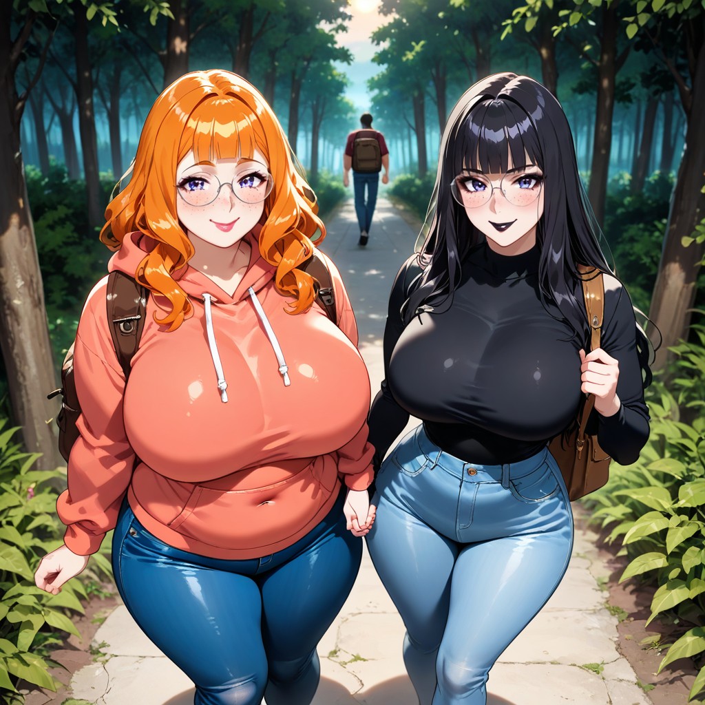 Large Breasts, Long Hair, Two Women AI同性恋黄片
