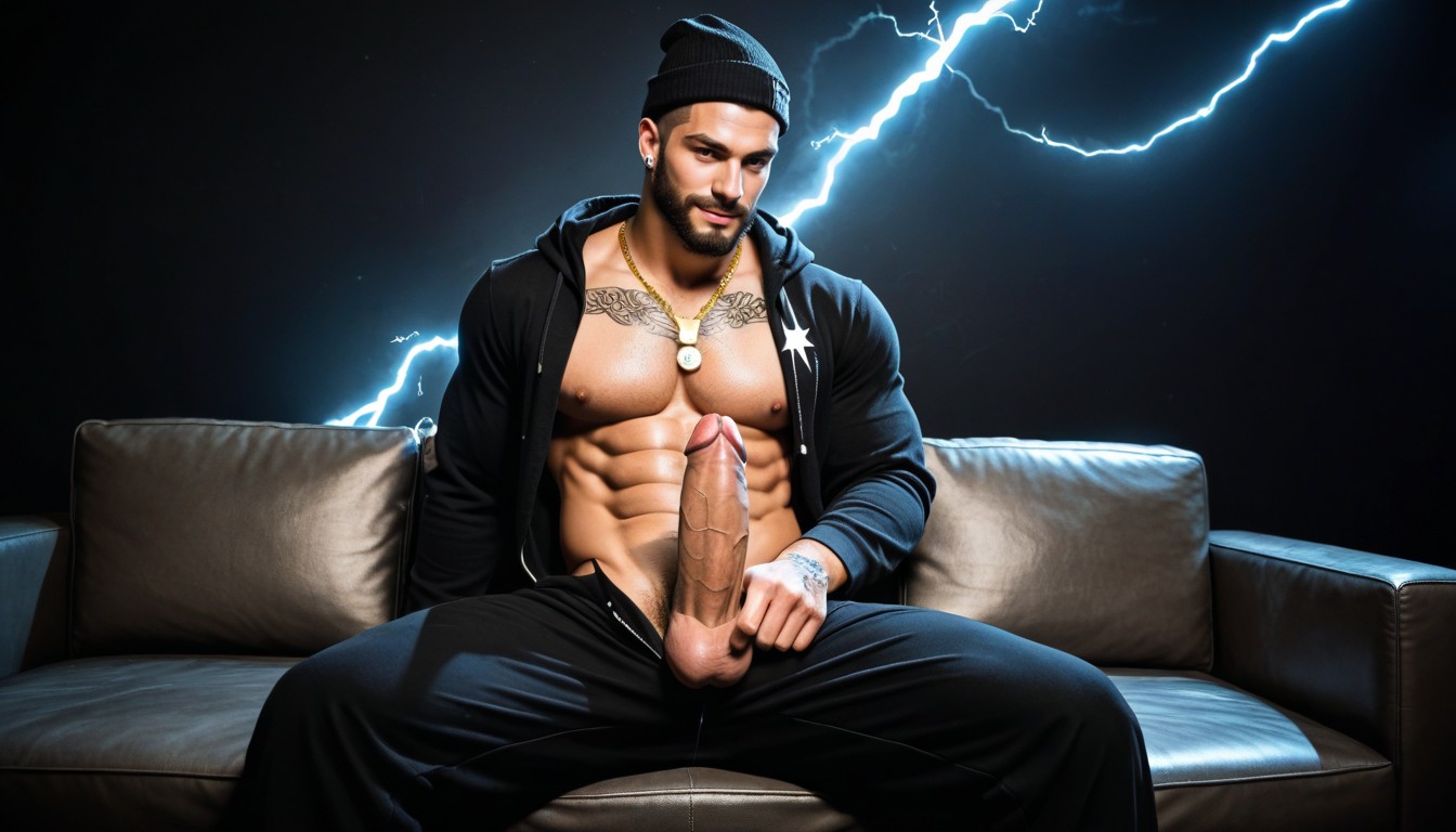 Oversized Hoodie, 25+, Abs Visible AI同性戀黃片