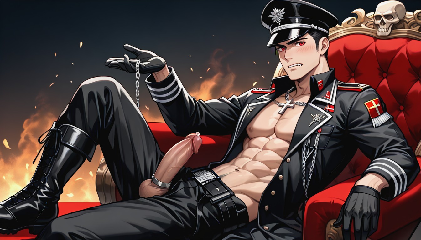 Handsome Anime Man, Fully Clothed, Fully Clothed AI同性恋黄片