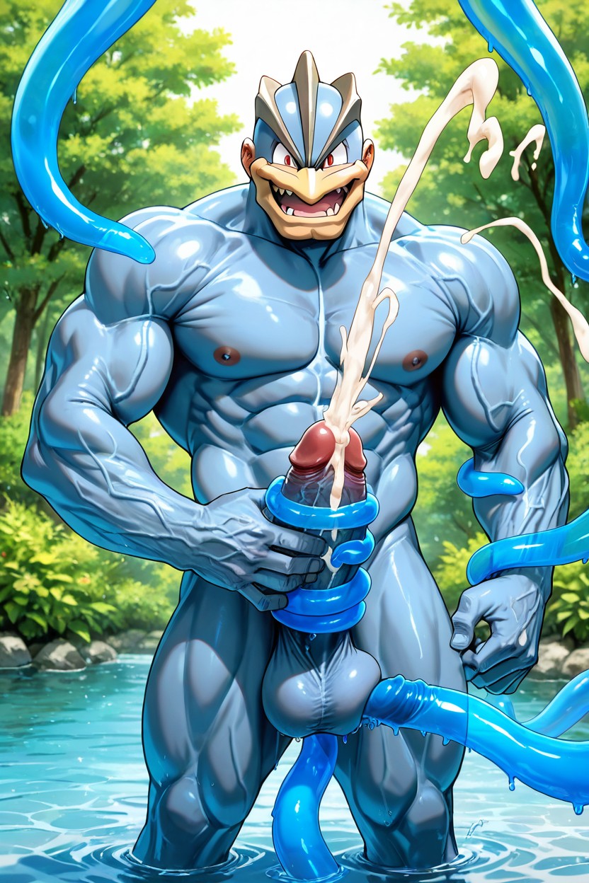 Perfect Penis, Completely Nude, Pénis De Poney Porno IA Gay