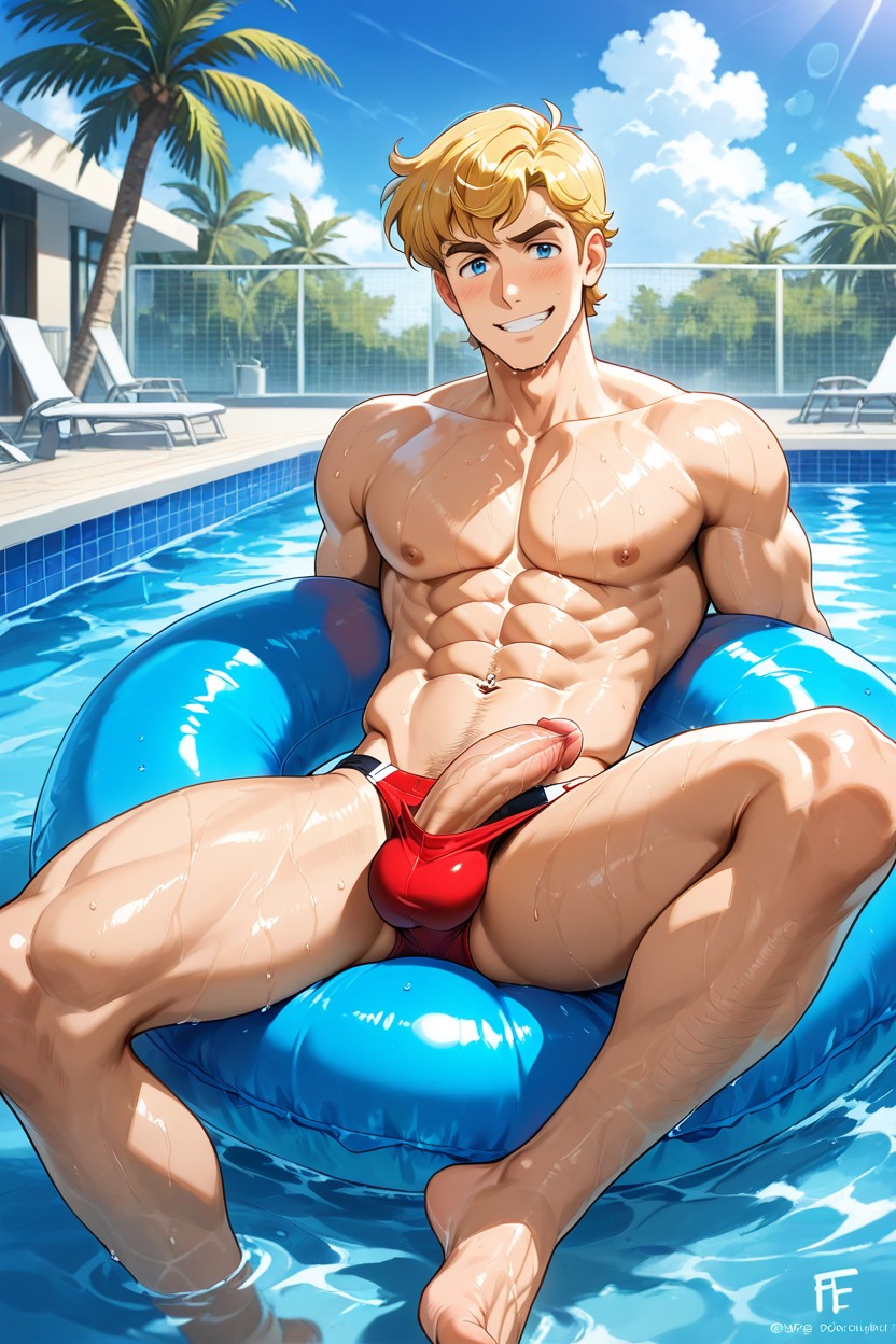Red Speedos, 25+, Big Blue Sky AI同性戀黃片