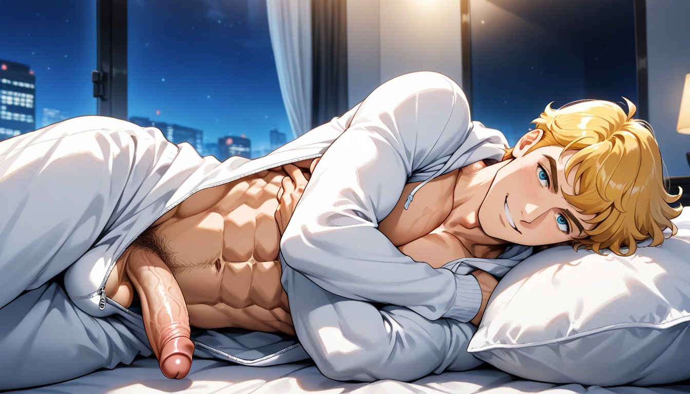 Night, 雙臂併攏, Pink Nipples AI同性戀黃片