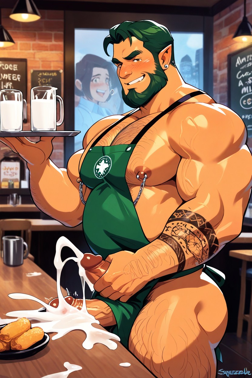 Cup Full Of Milk Or Cum, Arm Tattoos, Cock Straigth Up Porno IA gay