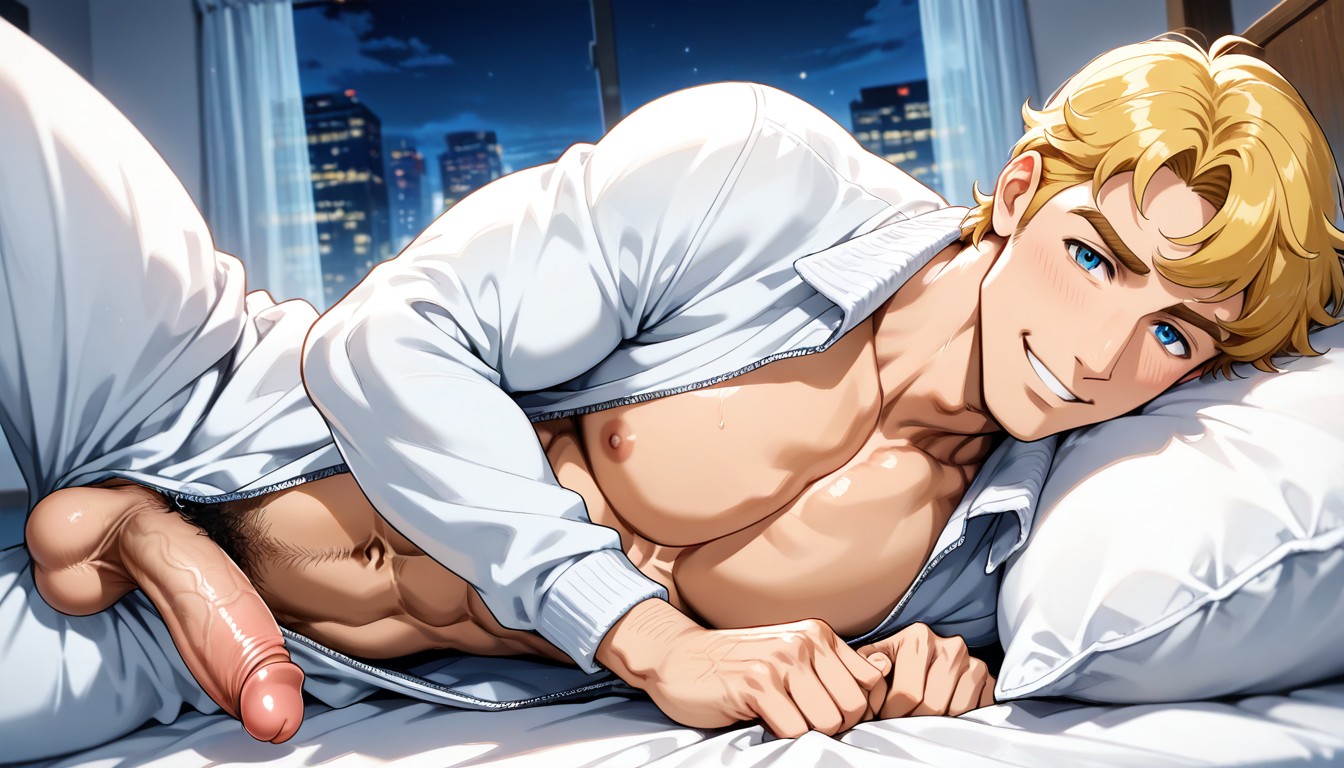In Bed, 侧视图, Abs AI同性恋黄片