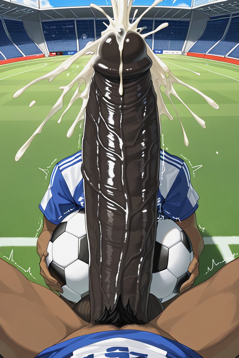 Cum Shooting And Spraying Out Of Cock, Massive Oversized Hyper Thick Hyper Long Gigantic Cock, Award Winning Photograph AI Gay Porn