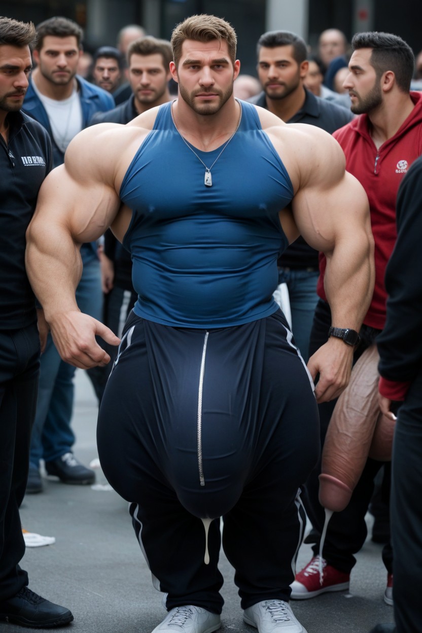 Gigantic Boners, Some Men Have Huge Hard Pants Bulges, Cumshot In Face AI同性恋黄片