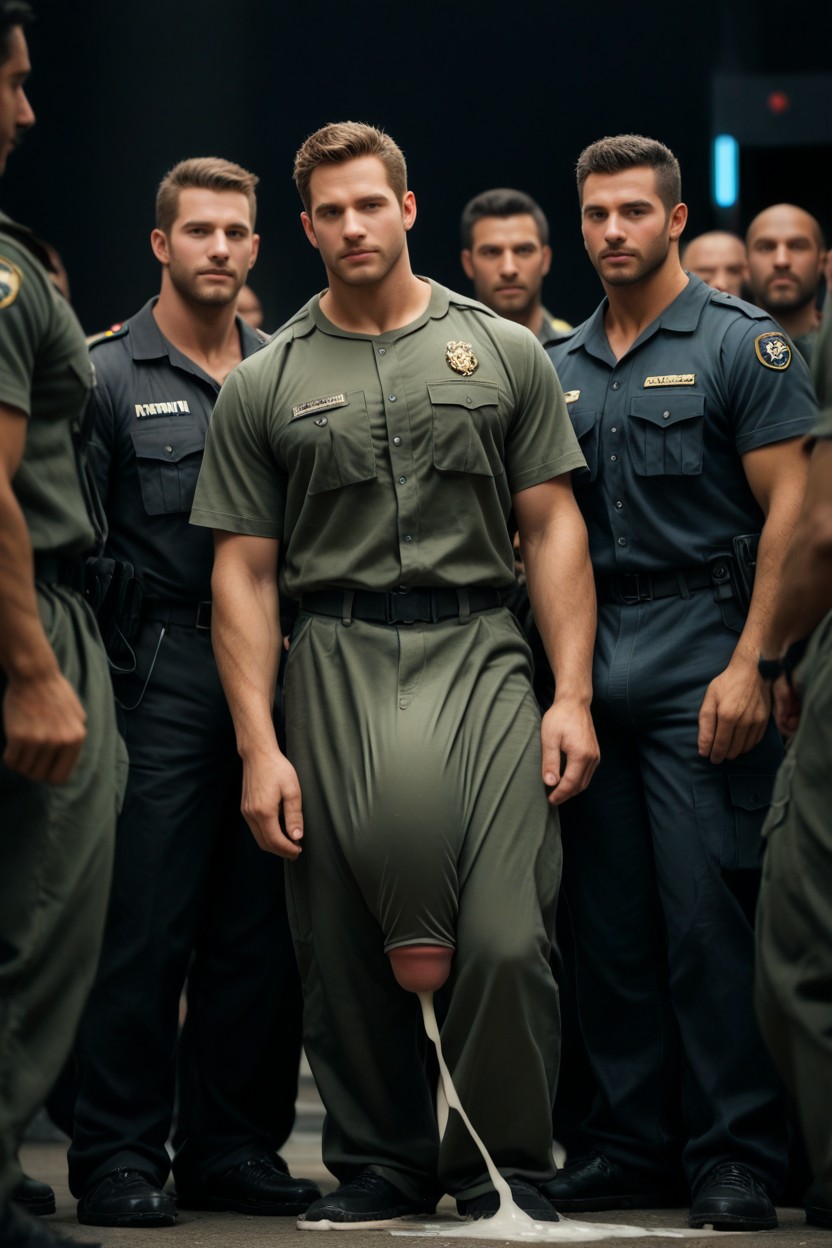 Exhibitionism, Bulge Pressed Against Face, 18+ Pornografia gay com IA