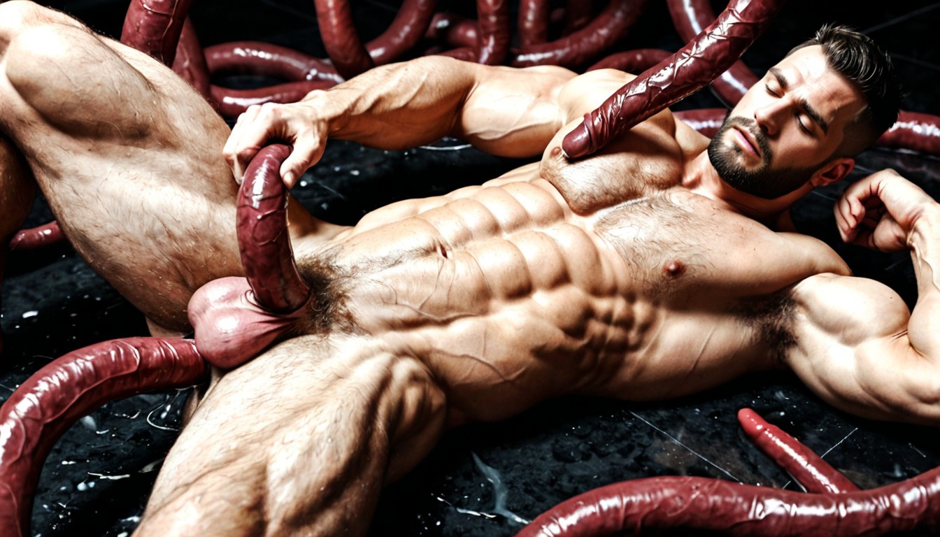 Man, Lower Abdomen Bulging, No Cum AI同性恋黄片