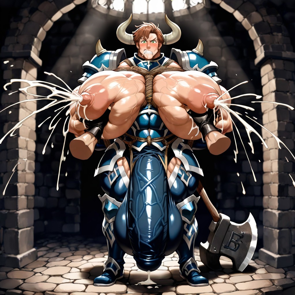 Green Eyes, Massive Masculine Boucheron From Fire Emblem, Suck Suckle AI Gay Porn