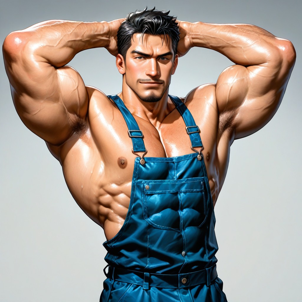 Thick Back, Abs, Visually Almost Shirtless AI Gay Porn