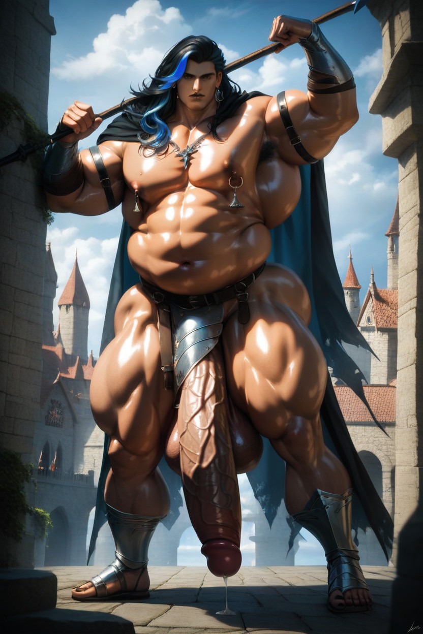 Hyper Gigantic Long Veiny Cock, Tierna, Large Arms Porno gay IA