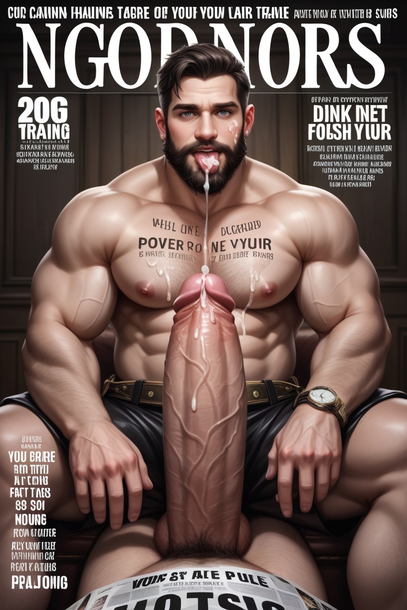 Cum Dripping Off Tongue, Precum Dripping From Giant Glans, Pov Porno gay IA