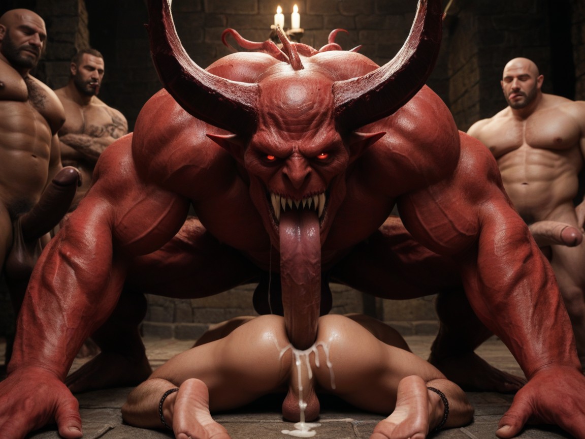 With Saliva, No Mercy, Anal Pounding AI Gay Porn