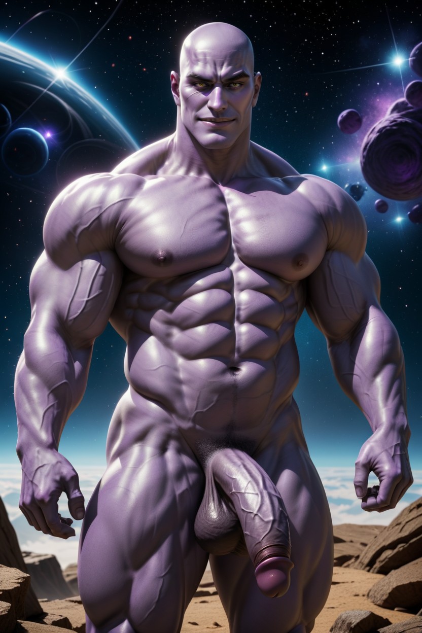 Powerful Elongated Legs Long Thick Penis, Grande, Wide Cowboy Shot Porno IA gay
