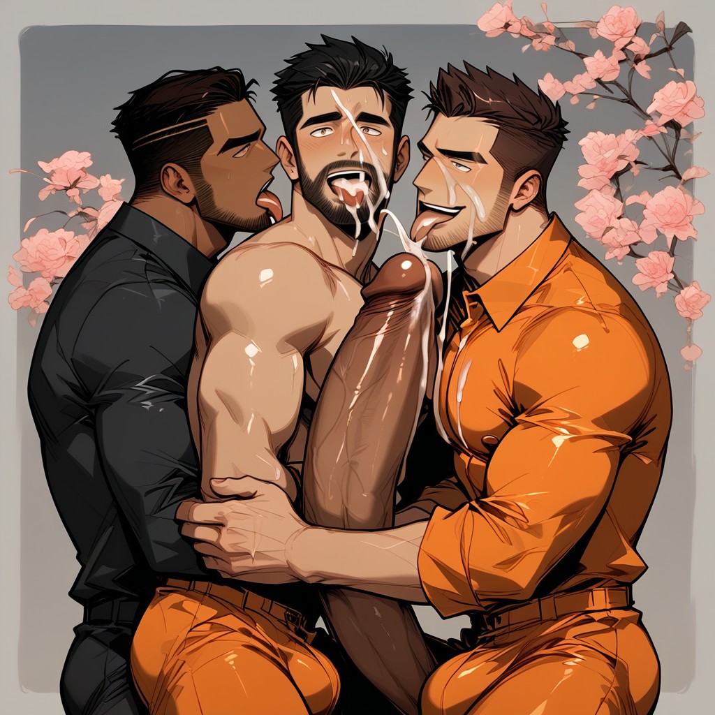 Scruffy, Square Jaw, 斗鸡眼 AI同性戀黃片