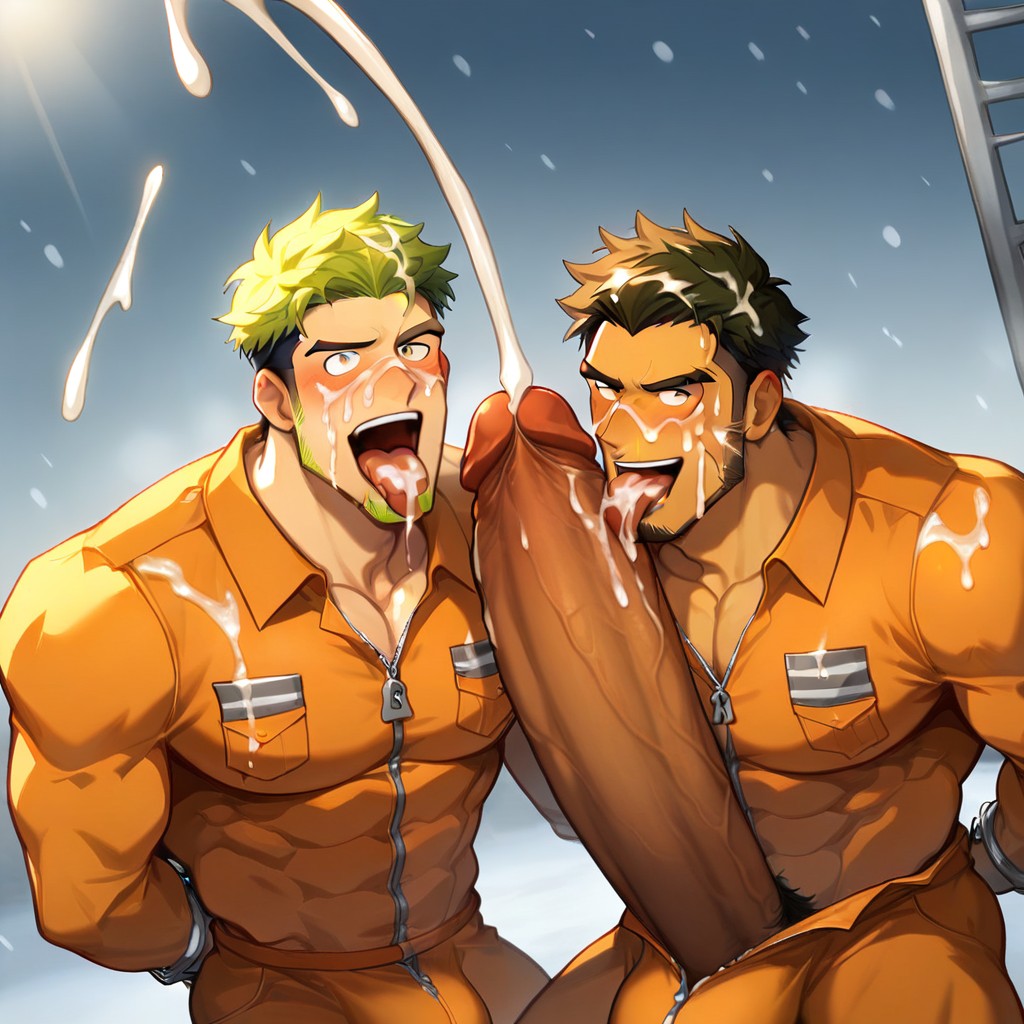 Oral, 伸展雙臂, Masculine AI同性戀黃片