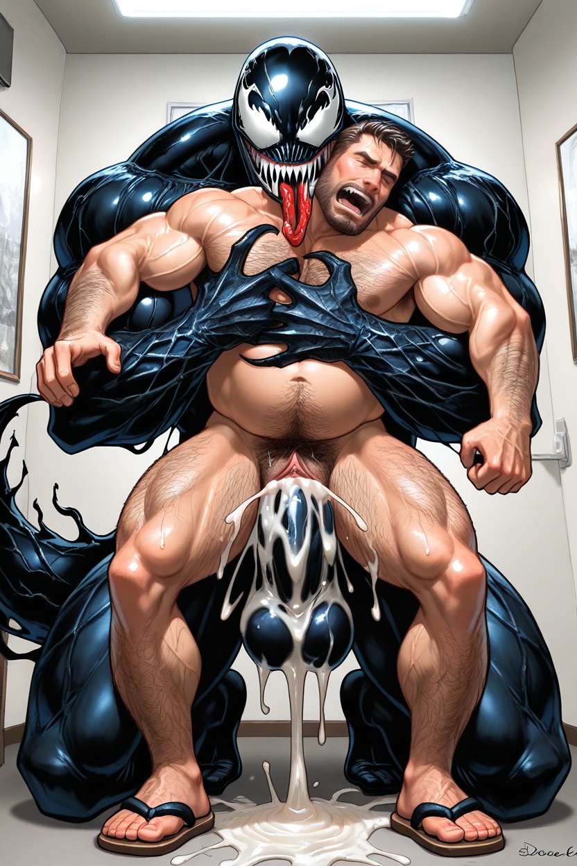 Vista Frontal, Intense Orgasm, Venom From Venom Porno IA gay