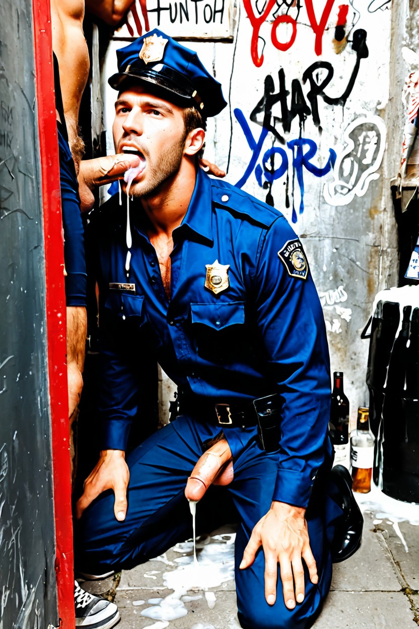 Gay Sex, Alley, Nueva York Porno gay IA