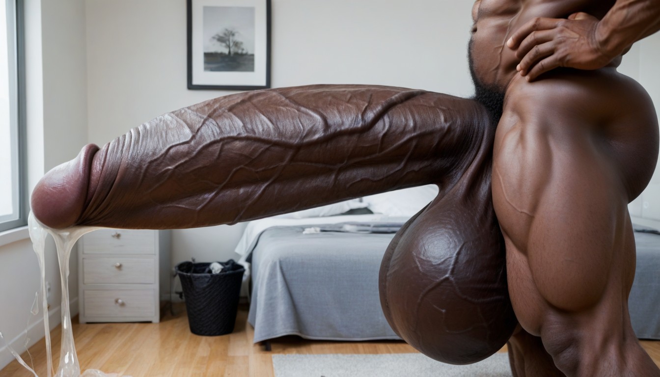 Oversized Heavy Hyper Balls, Veiny, Cock Bigger Than Body AI Gay Porn