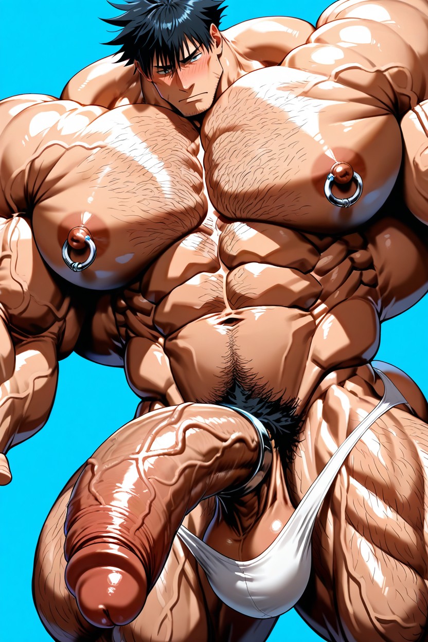 Hairy, Oversized Muscles, Pubic Hair Porno IA Gay