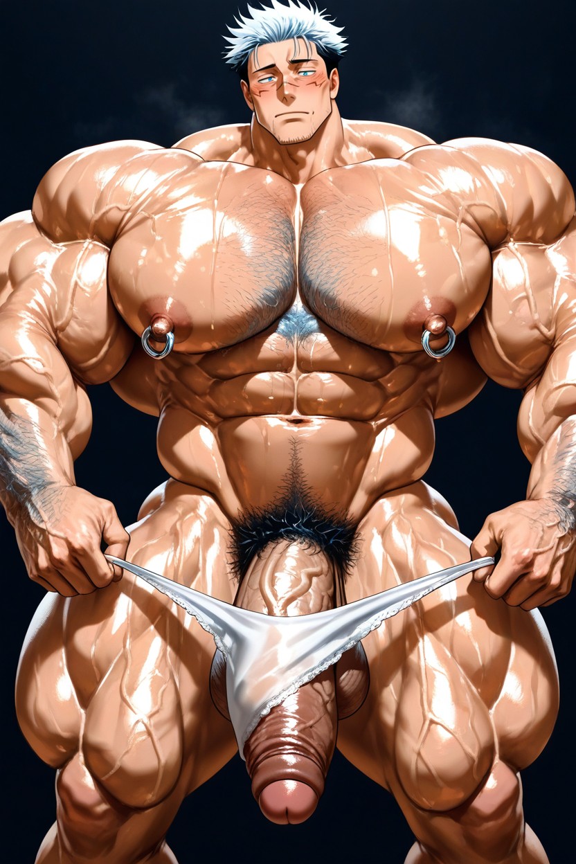 Chest Hair, Bodybuilders, Hyper Exaggerated Gigantic Muscle Physique AI同性戀黃片