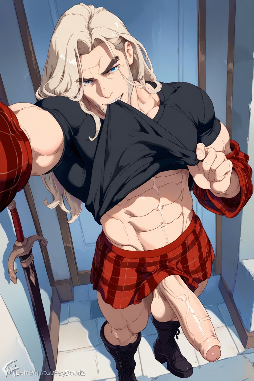 Big Balls, Bright Blue Eyes, Selfie AI Gay Porn