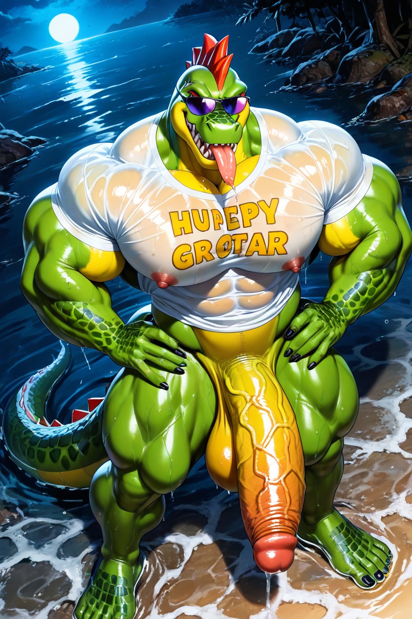 Evil Big Grin, Solo, Looking At Viewer AI Gay Porn