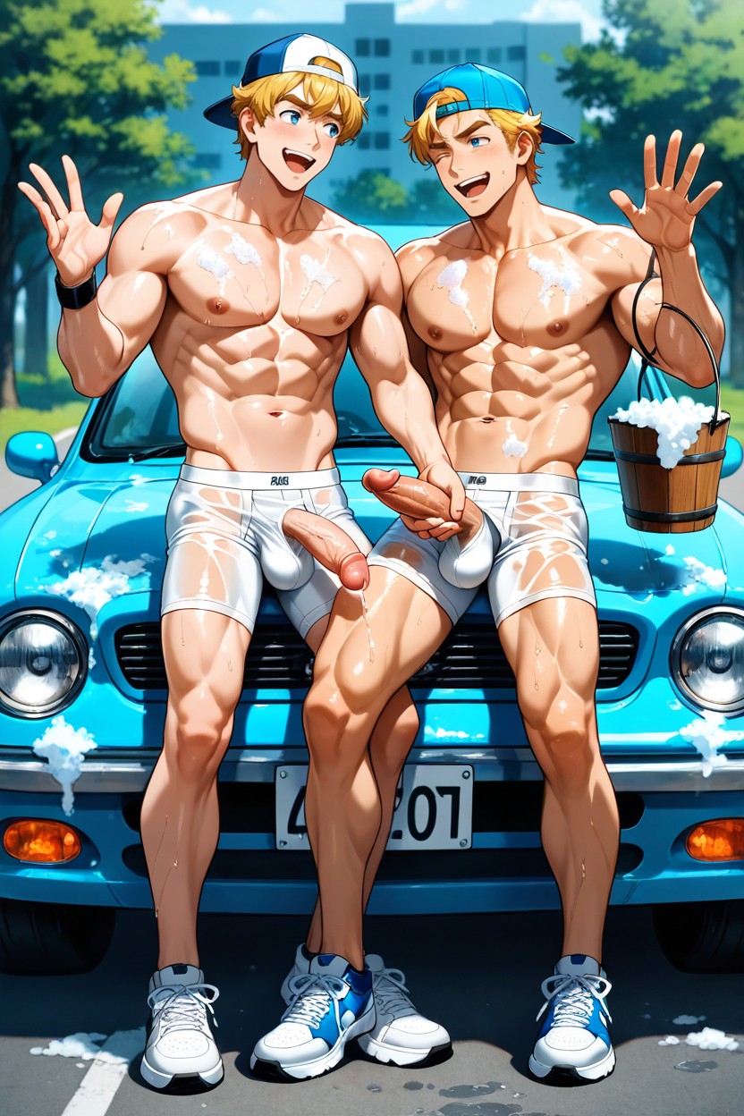 25+, Handsome, Bucket AI Gay Porn