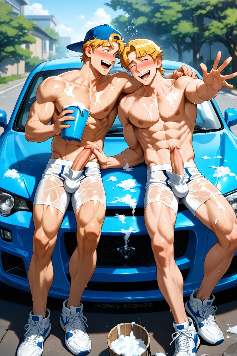 Jocks, Men Only, Penis Sticking Out Of Boxer Briefs AI Gay Porn