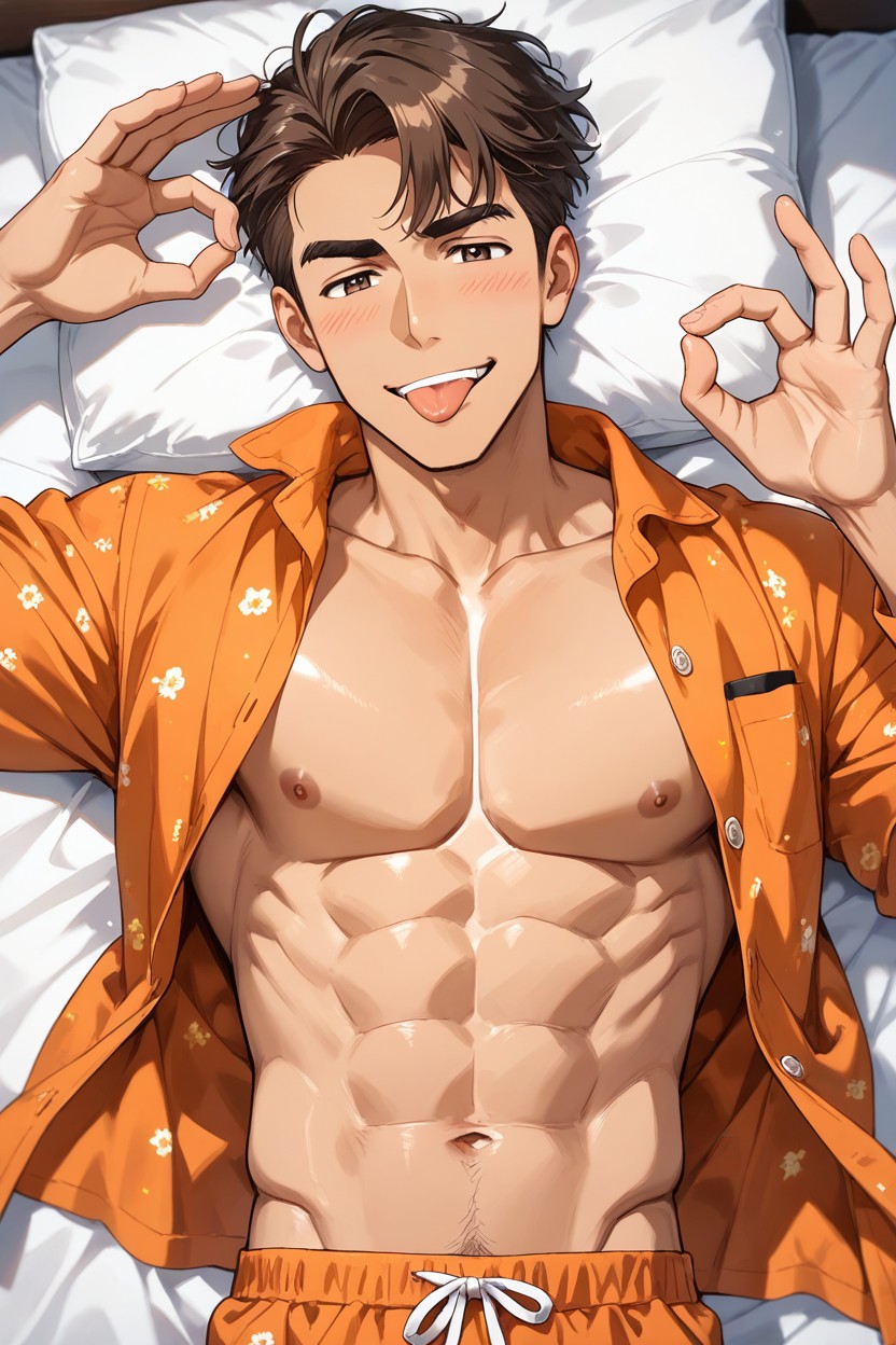 Man, Skinny, Smug Grin AI Gay Porn
