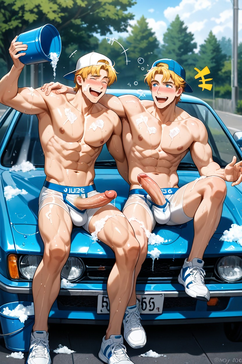 Noon, Yo, Sporty Shorts AI Gay Porn