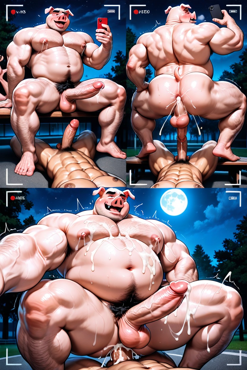 Face, Full Body, Oversized Ass AI Gay Porn