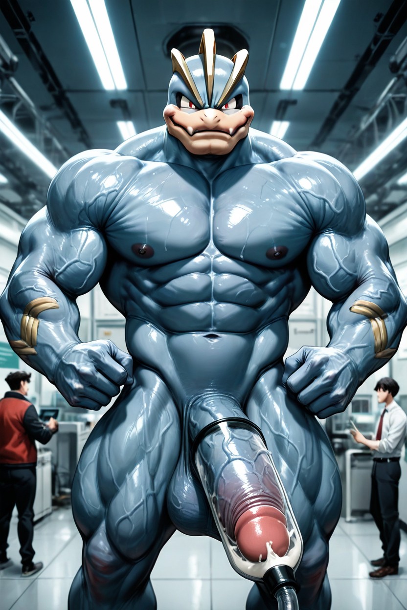 Machamp, Penis Pump, 2 People AI Gay Porn