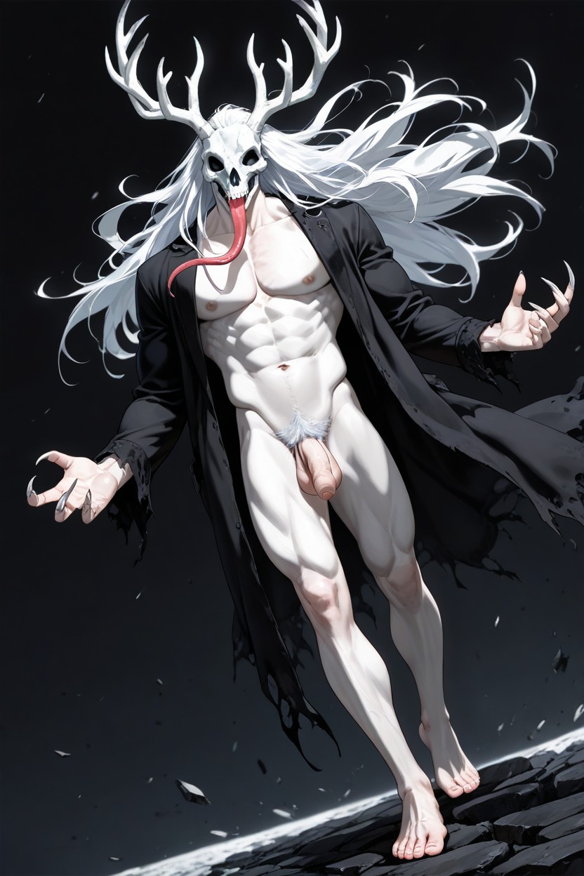 No Clothes, Wind, Full Body Visible AI Gay Porn