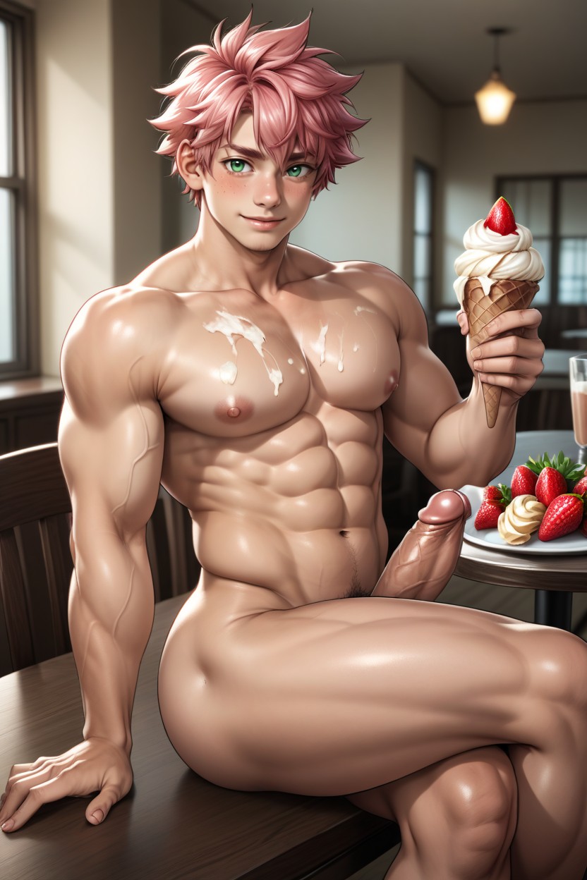 Ice Cream On Nipples, Sitting, 25+ AI同性戀黃片