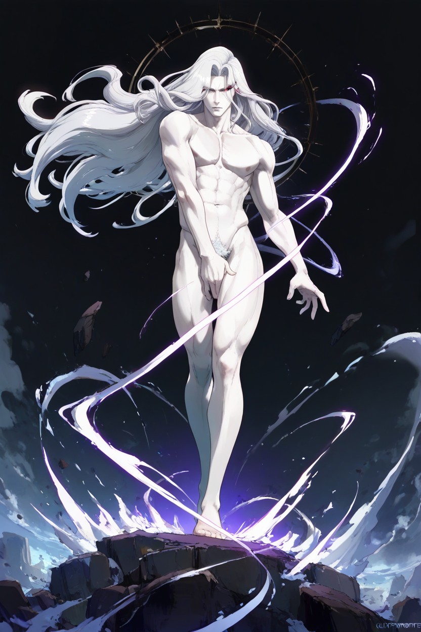 Naked, Skinny, Glowing Sigils AI Gay Porn