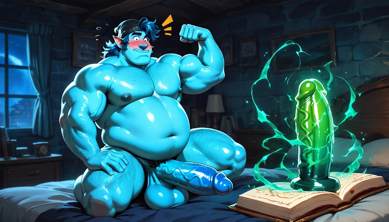 Burly, Onward, Belly AI Gay Porn