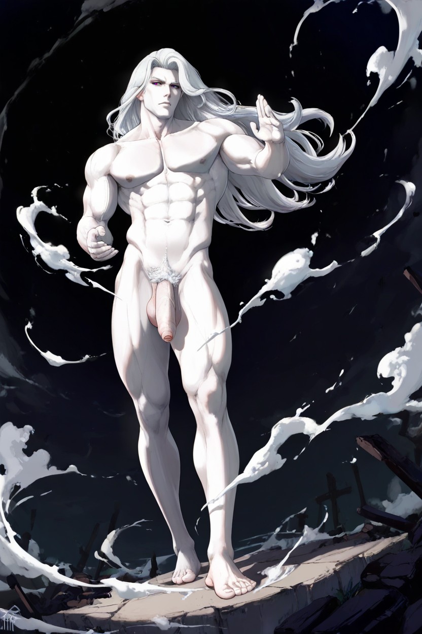 Masculine, Standing, Fighting Stance AI Gay Porn