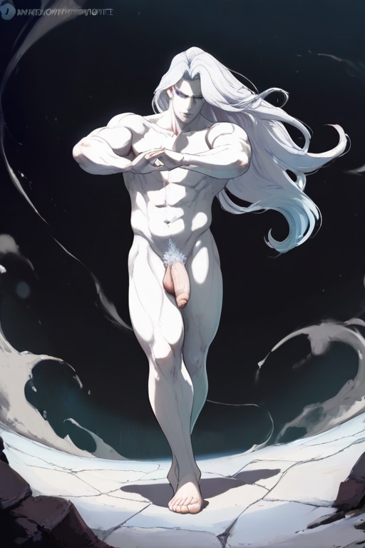 Big Sagging Balls, Fighting Stance, Alone AI Gay Porn